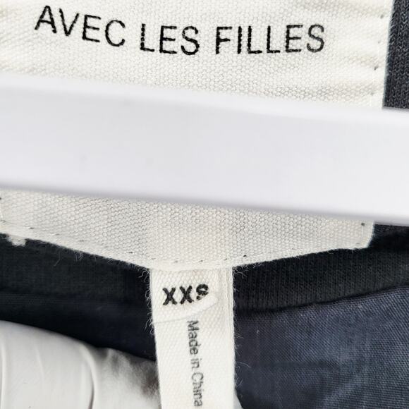 Avec Les Filles Charcoal Gray Diamond Quilted Hooded Full Zip Jacket Women's XXS - Picture 5 of 8